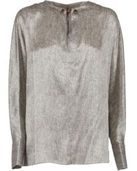 Antonelli - Chain-Detail Patterned Top - Lyst