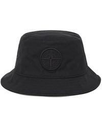 Stone Island - Embroidered-Logo Bucket Hat - Lyst