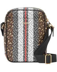 Burberry Kuriertasche mit Monogrammmuster - Braun