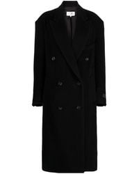MM6 by Maison Martin Margiela - Double-breasted Tailored Coat - Lyst