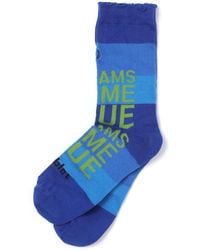 Doublet - Slogan-Print Striped Socks - Lyst