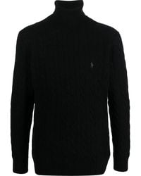 Polo Ralph Lauren - Cable Knit High-Neck Sweater - Lyst