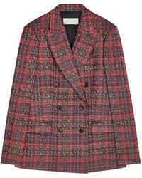 Dries Van Noten - Double-Breasted Jacquard Blazer - Lyst