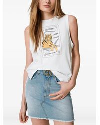Twinset - Tiger-Print Sleeveless Vest - Lyst