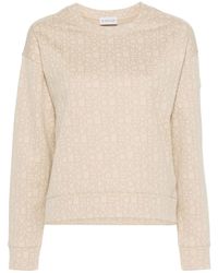 Moncler - Monogram-Jacquard Sweatshirt - Lyst