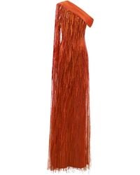 Gemy Maalouf - One-Shoulder Fringed Dress - Lyst