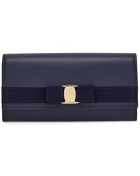 Ferragamo - Vara Bow-detail Leather Wallet - Lyst