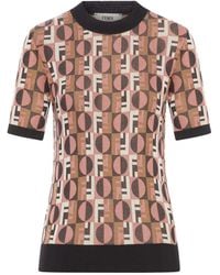 Fendi - Jacquard T-Shirt - Lyst