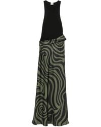 Nanushka - Jordyn Swirl-Print Sleeveless Maxi Dress - Lyst