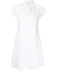 Shiatzy Chen - Lace-Underlay Cotton Dress - Lyst