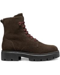 Geox - Klargena Lace-Up Suede Boots - Lyst