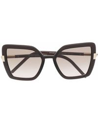 Prada - Cinéma Zonnebril Met Oversized Montuur - Lyst