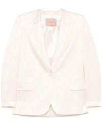 Twinset - Oval T-Jacquard Blazer - Lyst