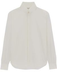 Saint Laurent - Classic-Collar Cotton Shirt - Lyst