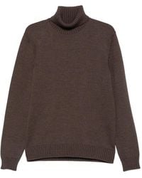 Zanone - Roll-Neck Ribbed-Trim Sweater - Lyst