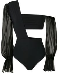 Amir Slama - One Shoulder Bodysuit - Lyst