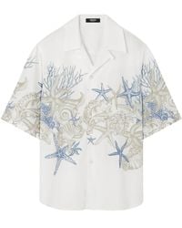 Versace - Cotton Poplin Vacation Shirt - Lyst
