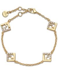 Fendi - Bracelet Forever Ff À Ornements En Cristal - Lyst
