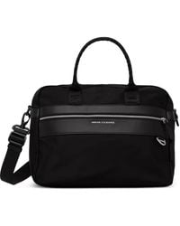 ARMANI EXCHANGE - Logo-Plaque Laptop Bag - Lyst