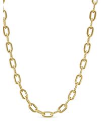 David Yurman - 18kt Yellow Gold Dy Madison Cable-link Chain Necklace - Lyst