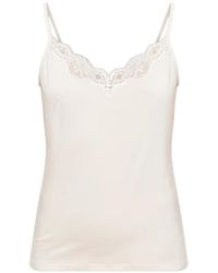 Hanro - Haut De Pyjama Dana Bordé De Dentelle - Lyst