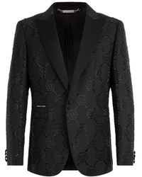 Philipp Plein - Blazer Con Monogramma - Lyst