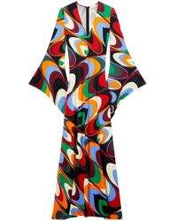 Emilio Pucci - Onde-print Jersey Maxi Dress - Lyst
