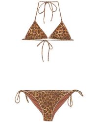 MC2 Saint Barth - Leopard-Print Glitter Bikini - Lyst