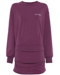The Attico - Fitted Dress With Rubberised Logo Detail - Lyst