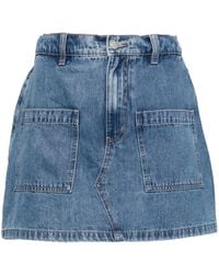 Izzue - Logo-Patch Denim Shorts - Lyst
