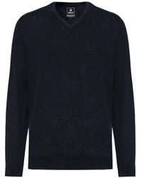 BOGGI - Merino-Wool V-Neck Sweater - Lyst