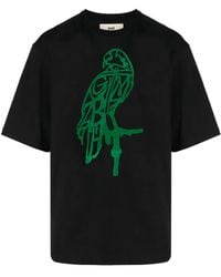 GmbH - T-Shirt Aus Bio-Baumwolle Mit Print - Lyst