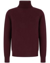 Alpha Studio - Roll-Neck Fine-Knit Sweater - Lyst