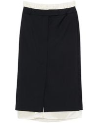 Rohe - Gelaagde Rok Met Boxerdetail - Lyst