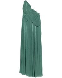 Costarellos - One-Shoulder Pleated Dress - Lyst