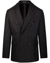 Emporio Armani - Veste À Boutonnière Croisée - Lyst