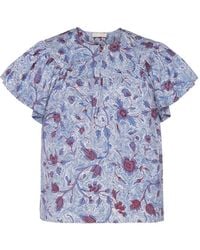 Ulla Johnson - Blouse Volantée Perline À Fleurs - Lyst