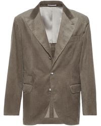 Brunello Cucinelli - Einreihiges Sakko Aus Cord - Lyst