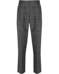 Brioni - Checked Tailored Wool Trousers - Lyst