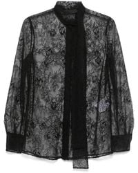 Valentino Garavani - Sheer-Lace Shirt - Lyst