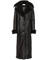 Philipp Plein - Manteau Skull & Bones En Peau Lainée - Lyst