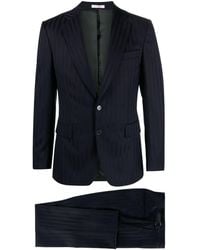 Fursac - Tonal-Striped Single-Breasted Virgin Wool Suit - Lyst