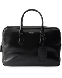 Prada - Leather Work Bag - Lyst
