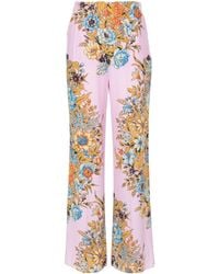 Etro - Pantalones rectos con estampado floral - Lyst
