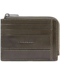 Piquadro - Leather Cardholder - Lyst