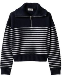 Miu Miu - Pull À Col Côtelé - Lyst