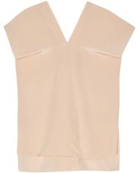 Aspesi - Blusa Con Scollo A V - Lyst