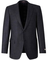 Canali - Checked Single-Breasted Blazer - Lyst