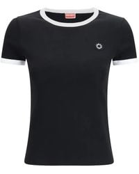 KENZO - Boke Flower 2.0 Embroidered Cotton T-Shirt - Lyst