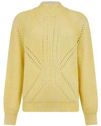 Moorer - Delilah Pointelle-Knit Raglan-Sleeve Sweater - Lyst